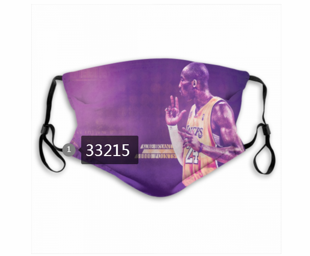 2021 NBA Los Angeles Lakers #24 kobe bryant 33215 Dust mask with filter->nba dust mask->Sports Accessory